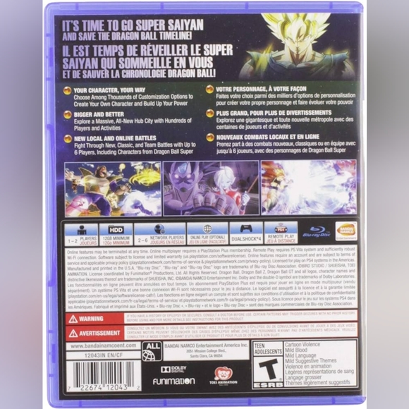 Dragon Ball Xenoverse 2 Day 1 Edition PS4 Complete in Case - Picture 2 of 5